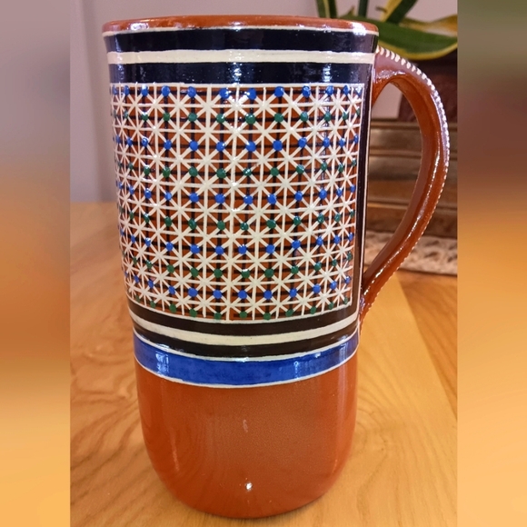 Tonala Mexico Pottery Handpainted Mug - Picture 4 of 5